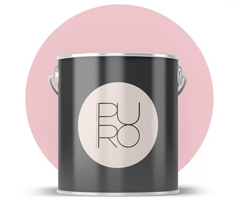 Livingwalls PURO Premium väggfärg c2030 – målarfärg med mycket hög täckning – matt högkvalitativ innerfärg i rosa – 2,5 l
