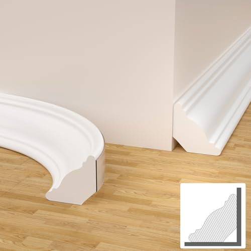Moulures de plafond flexibles autocollantes en forme de triangle, pour mur, carrelage et bords d'armoire, facile à appliquer, 3 m, 12 mm, blanc