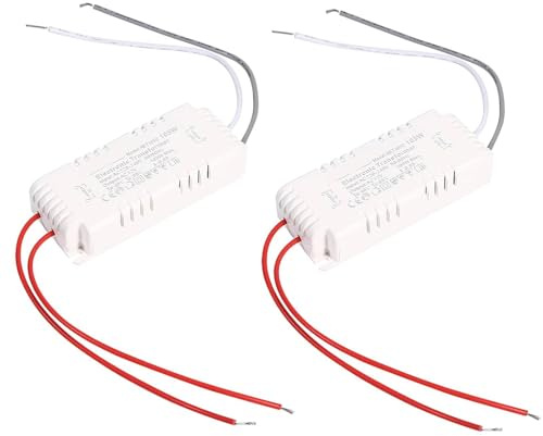 12V 105W Halogen Light Electronic Transformer, 2PCS Lamp Bulb Driver Dimmable Led Transformer Volatage Converter Electronic Dimmable Transformers for Halogen Lights Lamps Bulbs