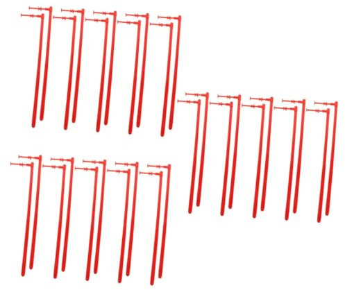 Milisten 3 Set Parti Del Mulino A Vento Accessori A Vento Girandole All'aperto Per I Fabbricazione Ragazzo Girandole Sfuse Palo Del Mulino A Vento Ruote Pin Pvc Rosso 10 Pezzi * 3