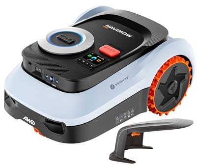 Segway Navimow i210 LiDAR Pro Mähroboter mit Garage M für 1000 m², LiDAR+Vision+NRTK Tri-Fusion-Positionierung, Xero-Turn AWD für 55% Steigungen, Auto-Kartierung (Getrennt versandt Werden)