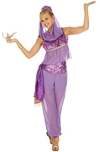 TecTake dressforfun Disfraz de Bailarina Arabe para Mujer | Parte Superior Muy Atractiva y Pantalón Bombacho (XXL | No. 300989)