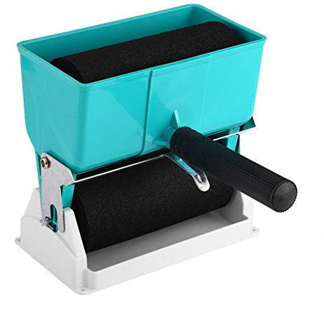 Portátil Manual ajustable pegamento aplicador con 2 rodillos Manual Gluer de ahorro de energía para DIY de la carpintería revestimiento funciona (6 )