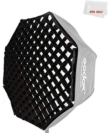 AMBITFUL Softbox Grid with Honeycomb Design for Godox 120cm Umbrella, White, Nylon, Octagonal Style, Includes Velcro Straps, Honeycomb Grid, Nylon Fabric, Carrying Case