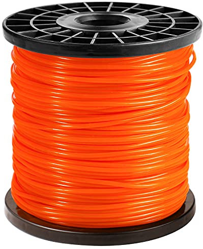 CHRORINE Trimmerfaden Mähfaden 2,4 mm x 100 m Rund Nylonschnur Nylon Faden für Freischneider Motorsense Zubehör