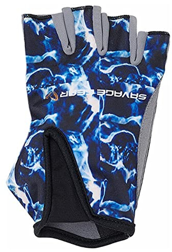 Savage Gear Marine Half Glove L Sea Blue