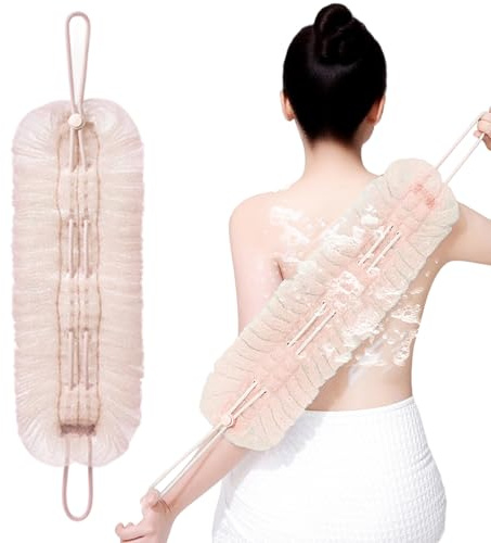 Spugna e guanto, esfoliante per il corpo, spugna vegetale in luffa, esfoliante per bagno, doccia, pulizia del corpo, unisex, per adulti e familiari