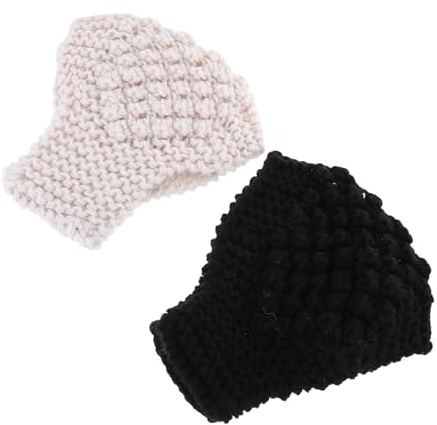 iplusmile 2pcs Thermal Headband Winter Ear Warmers Knit Wraps for Hair Bands Comfortable Ear Warmer Headbands