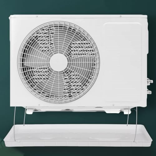 Bandeja de drenaje de plástico para aire acondicionado, bandeja de drenaje de condensado con tubo de drenaje de 2 m, para recolección y descarga de agua, para sistema universal de bomba de calor de