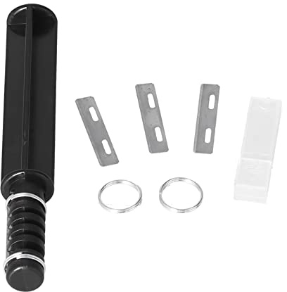 Baxnore Cortador de cuero Cortador de tiras portátil profesional Juego de herramientas de artesanía de cuero confiable para manualidades y sastrería de cuero DIY Materiales plástic