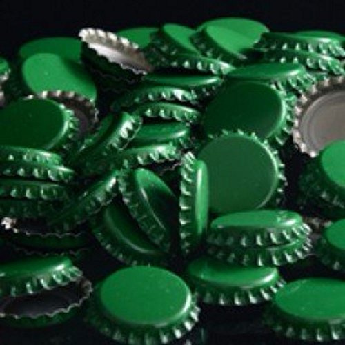 FastRack 144 Oxygen Absorbing Beer Bottle Caps 26mm Pry-Off Green Standard Homebrew Bottle Tops for Glass Bottles PVC-Free Crown Caps for Beer Bottling