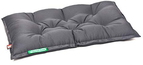 Doctor Bark Hundekissen Urban - orthopädisches Hundebett für mittlere Hunde - waschbar bis 95°C - robuste Indoor/Outdoor Hundematratze - Made in Germany (M - 70x50 cm, Grau)