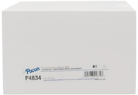 UCREATE Konstpapper, tungvikt, 15 cm x 23 cm