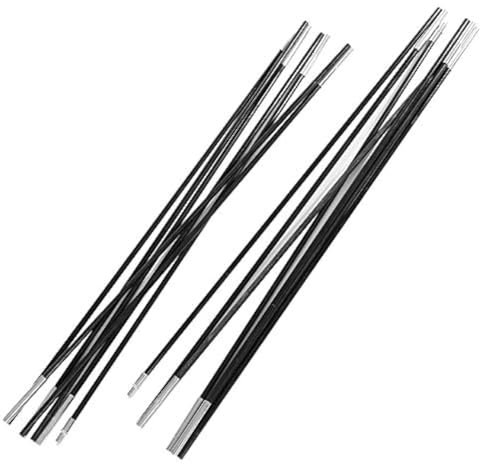 RiToEasysports Fiberglas Zeltstange, 2 Sätze Faltbare Zeltstangen Zeltgebäude Stützstange Markisenrahmen Kit für Campingzelt