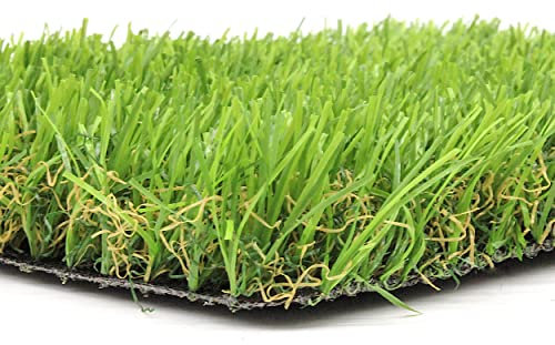 DESHOME - Césped sintético para exterior e interior, 2 metros cuadrados, grosor 32 mm, rollo de césped sintético para exterior drenante