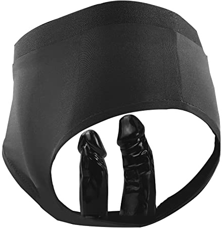 MFMYEE Silicone Dildo, Wearable Stretch Pants, Double-Ended Detachable Men's and Women's Underwear, Butt Plug Sex Toy