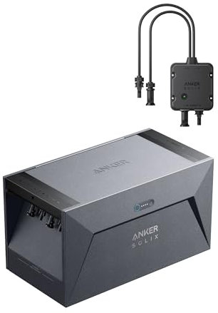 Anker SOLIX Solarbank E1600, 800W Balkonkraftwerk mit Speicher, 1,6kWh Akkukapazität, IP65, 6000 Ladezyklen, LFP Akku, Kompatibel mit 99% Aller Balkonkraftwerke, Plug&Play (ohne Microinverter)