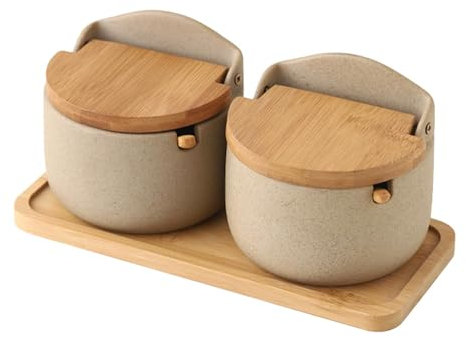 Saltkällare med lock,Saltkällare med lock Kryddlåda, örtförvaringsburk,