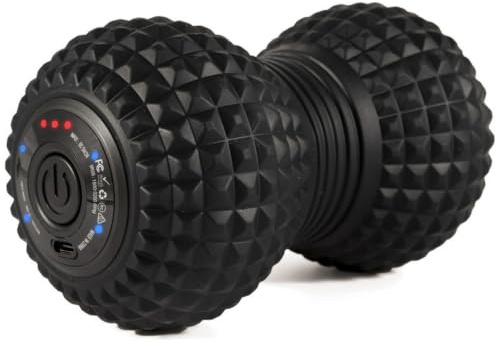 EXELLEON Peanut Massage Ball, Vibrating Muscle Roller for Back & Spine