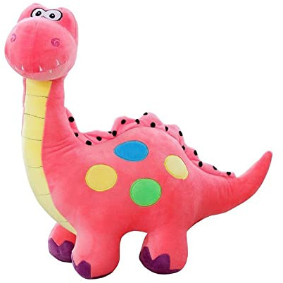 EQLEF Dinosaure Peluche mignons dinosaures remplis de dinosaures doux en peluche pour enfants Rose (rose)