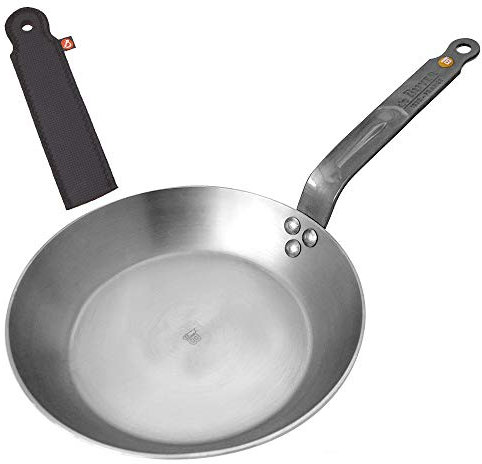 De Buyer 5610.24 - Padella Mineral B Element, in ferro, con protezione per le mani (24 cm)