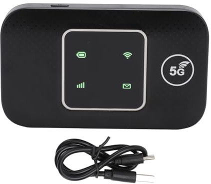 Router WiFi Mobile 4G, Hotspot WiFi Portatile da Viaggio Supporto 10 Dispositivi da Connettere Supporto B1/3/7/8/20/38/40/41 Non Supporta 5G. Edizione Europa da 3000 MAh