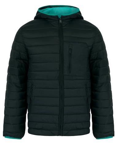 Tokyo Laundry Men's 'Samoset' Quilted Puffer Jacket with HoodQuilted Puffer Jacket with Hood in June Jet Black M