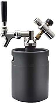 Barril casero Mini dispensador de Grifo de Barril de Cerveza de 2 l, Equipo de elaboración de Cerveza con Cargador de CO2 carbonatado Cerveza elaborada(2L)