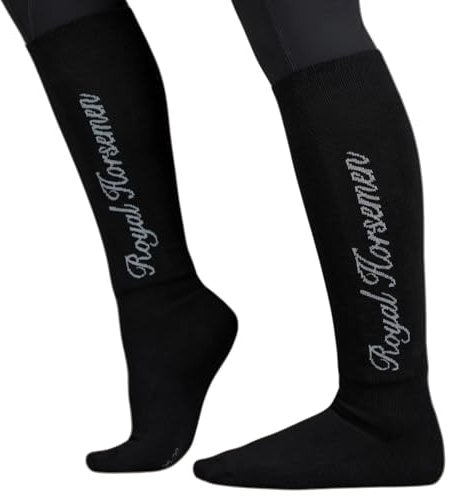 Royal Horsemen Reitsocken Damen & Mädchen, AllBlack Gr. 35-38