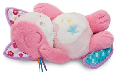 VTech - Mon Chaton Douce Nuit Rose - Peluche Qui Respire et Ronronne, Veilleuse Bébé Musicale et Lumineuse - Peluche Respirante - Doudou Bruits Blancs Bébé - Cadeau Nouveau-Né - Contenu en Français