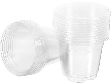 ibasenice 20piezas Vaso Transparente para Plántulas Macetas De Propagación De Plástico Contenedor para Jardín para De Plantas Jardinería Unidades