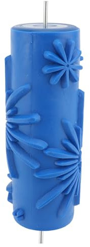 Rodillo de textura decorativa, lograr resultados profesionales, diseño espiral único, hecho de caucho duradero, ideal para madera, tela, papel y más, duradero, fácil de limpiar, usar (098y)