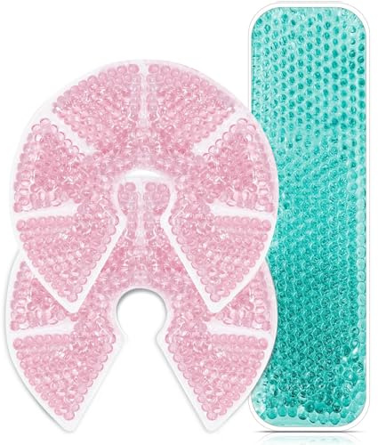 CompresasFrías Postparto 3 Pcs - Bolsa Frio Calor para Pecho Durante Lactancia, Compresas Reutilizables Bolsa Gel Frio para Recuperación Posparto, Embarazo, Lactancia, Lesiones