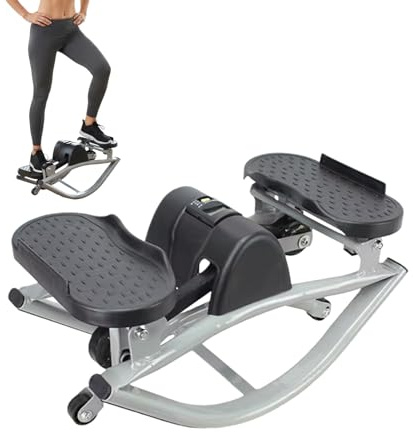 Stepper Machine | per il Fitness per l'Allenamento a Casa - Allenamento a Dondolo Bilanciato Multi-Direzione | Per Articolazioni Gambe Addominali Uomini Donne Palestra Bur