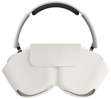 kwmobile fodral kompatibelt med Nothing Headphone (1) fodral – hörlursväska etui av silikon – fodral i vitt