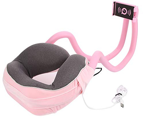 NDiyueAa per cuscino massaggiante, rotazione di 360 gradi, 6 modalità, 3 intensità, 18 esperienze, design ergonomico, memory foam, rivestimento in velluto, traspirante, resistente