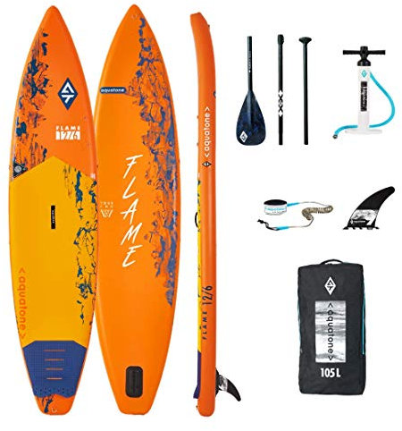 Aztron Aquatone Flame 12.6 Tourisme Isup Gonflable Planche de Surf, Stand Up Paddle 381x81x15