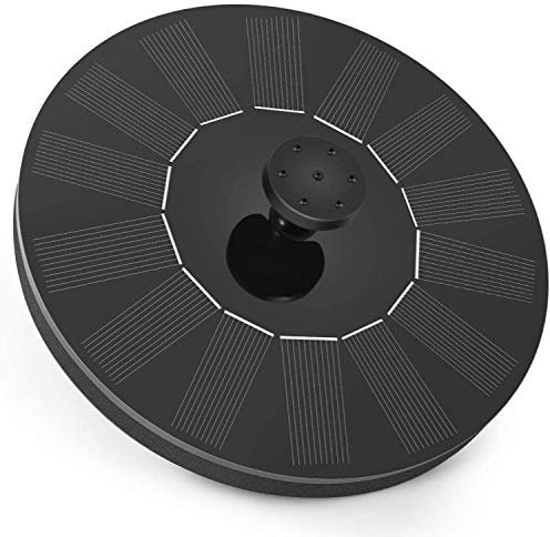 Solar Springbrunnen, Solar Teichpumpe mit 5 Effekte Solar Wasserpumpe Solar schwimmender Fontäne Pumpe für Gartenteich Oder Springbrunnen Vogel-Bad Fisch-Behälter