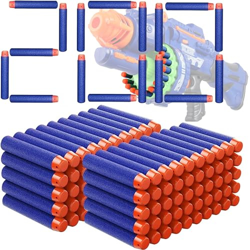 XFLYP 200 Pezzi Dardi Proiettili, 7.2cm Proiettili per Pistole Nerf Fortnite per Pistola Nerf N Strike Elite Blaster Ricambio Munizioni Ricarica Compatibili, Colpi Munizioni Accessori Pallottole