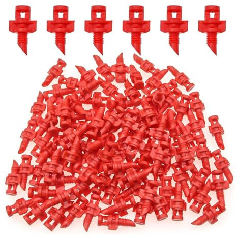 OHREN Lot de 100 pièces Mini Buses, 360 degrés micro pulvérisation, Pulvérisateurs pour Jardin, Système d'irrigation Goutte à Goutte, Verger, Agriculture