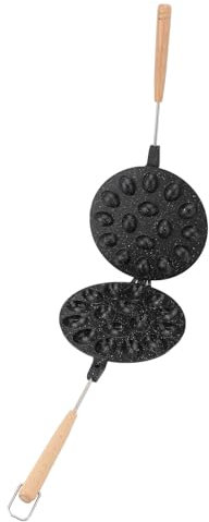 16 Walnut Cookie Maker, Cake Bakeware Muffin Pan Tin with Non Stick for Oven Almond Mold for Sweet Russian with Stone Cookies Pastry (1)