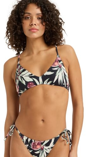 Roxy PT Beach Classics Strappy Bra - Top de Bikini - Mujer - Negro.