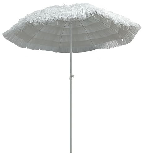 EYTVYUWPT Parasol D'extérieur En Paille Artificielle, Parasol Pliable Inclinable De 180 Cm, Idéal Pour Le Camping, La Plage, Les Étals De Marché, Les Balcons (socle Non Inclus)