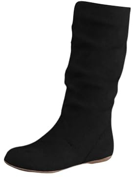 Generisch Bottines pour femme - Élégantes - En daim - Pointues - Style médiéval - Bottes mi-hautes - Bottes western - Bottes de transition