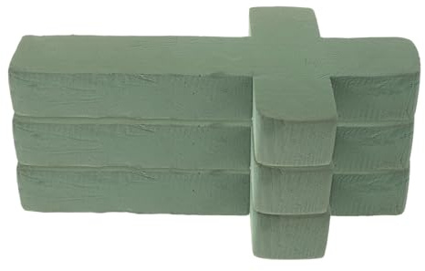 NIYANGLE Base de Espuma Floral en Forma de Cruz 3 Piezas Espuma de Floristería Húmeda y Seca Bloque Reutilizable para Arreglos Funerarios y Decoraciones de Iglesia para Flores