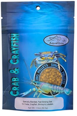 Crab & Crayfish Sinking Blended Diet - Aquatic Crab & Shrimp Food (1.5 oz (42.5g))