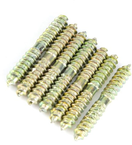 Vis À Double Extrémité Vis Auto Foreuse Pour Meubles Accessoire Double Extrémité Filetée Vis Autotaraudeuse Rod Boulon À Tige 20Pcs 5 * 40Mm
