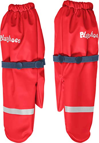Playshoes unisex barn lera fleece foder varm vind och vattentät handskar, Röd, 2 (ca. 2-4 Years)