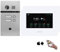 MATHFEL 2 Familienhaus 4 Draht Video Fingerprint Türsprechanlage Gegensprechanlage Fischaugenkamera 170 Grad Full HD, 2x7'' Monitor weiß mit WLAN