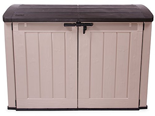 Ondis24 Cykelbox soptunna förvaringslåda Store it Out Ultra, 2 000 l (beige)